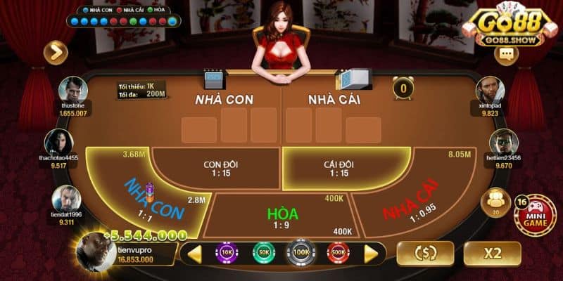 Giới thiệu về game baccarat Go88 đầy hấp dẫn