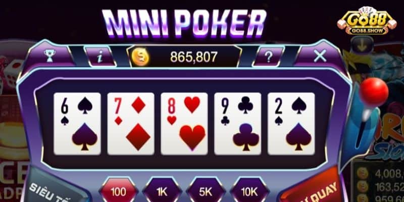 Tìm hiểu về các tính năng nổi bật trong mini Poker