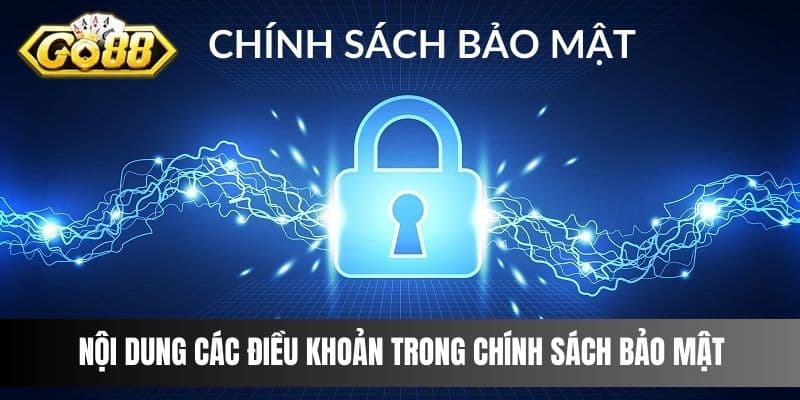 Nội dung các điều khoản trong chính sách bảo mật 